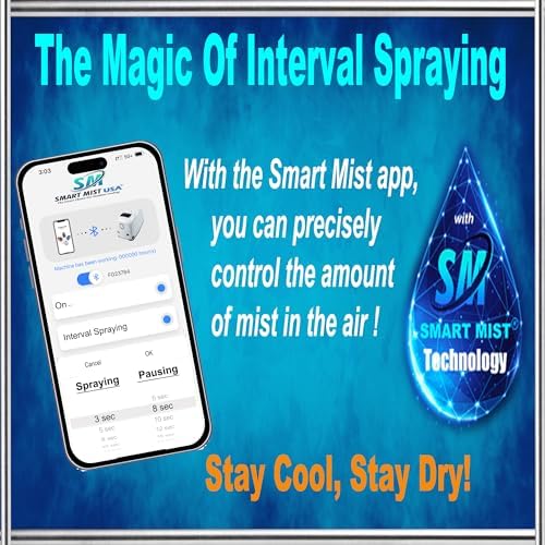 App Controlled High Pressure Misting Mister System Kit 1000 PSI Stainless Steel Tubing DIY Patio Greenhouse (70' w/ 35-.008" Nozzles for Very Hot Dry Climates, Stainless Steel Tubing) - Image 2