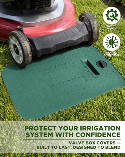 12''x 17'' Sprinkler Valve Box Cover, Irrigation Valve Box with Plug, Snap-On Locking Design, Valve Box Cover for Irrigation Valve Boxes, Water Meter Covers, and Inlet Valves - Image 7