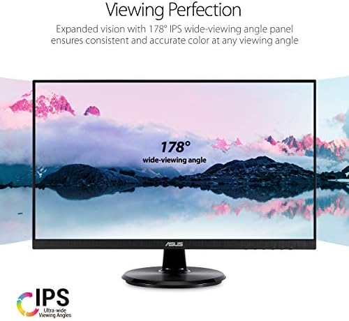 ASUS VA24DQ 24 Inch 1080P Computer Monitor, HDMI, DisplayPort, VGA, Speaker - Image 3