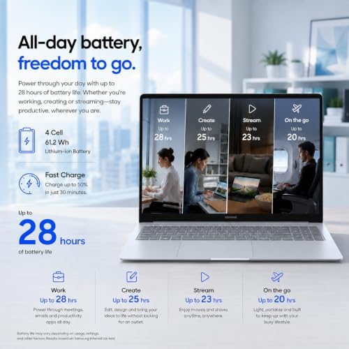 Samsung Galaxy Book4 Edge Laptop, 15.6" LED FHD, Snapdragon X, 16GB/512GB - Image 5