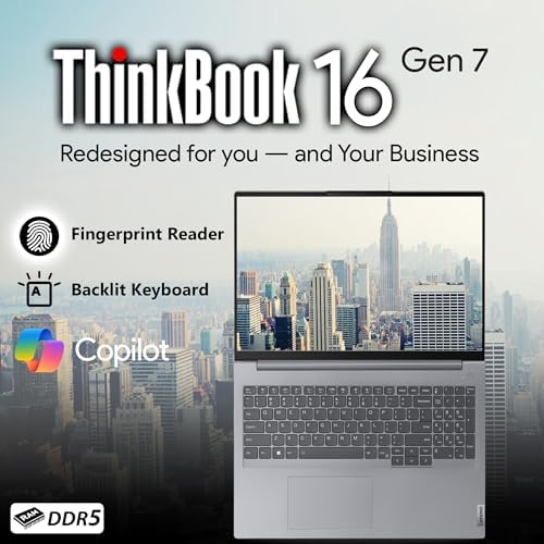 Lenovo ThinkBook 16 Gen 7 AMD Ryzen 7 7735HS, 64GB DDR5 RAM, 2TB SSD - Image 4