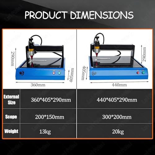 Electric Marking Machine 400W, Portable Metal Plastic Engraving Machine Desktop Nameplate Tag Marking Tool, for Mark Fixed Character Serial Number 200 * 150mm - Image 5