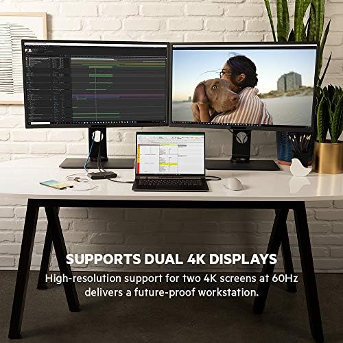 Belkin Thunderbolt 3 Dock Mini HD With Cable - Usb C Hub - Usb C Docking Station For Macos & Windows, Dual 4K @60hz, 40Gbps Transfer Speed, With Ethernet Port, BLACK - Image 4