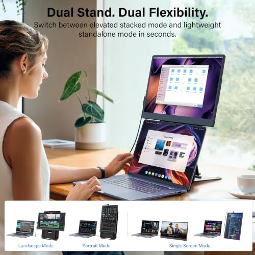 CIDETTY Laptop Screen Extender 15.6", FHD 1080P Detachable Monitor Portable - Image 6