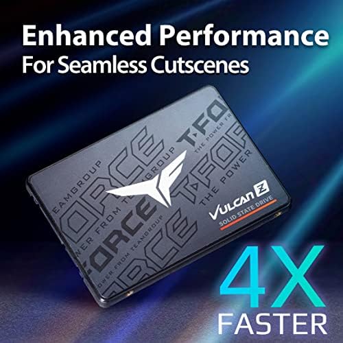 TEAMGROUP T-Force Vulcan Z 512GB SLC Cache 3D NAND TLC 2.5 Inch SATA III Internal Solid State Drive SSD (R/W Speed up to 530/470 MB/s) T253TZ512G0C101 - Image 4