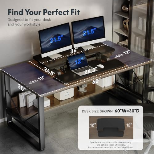 FLEXISPOT Standing Desk Converter, 36", Black - Image 5