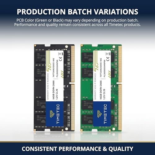 Timetec 160GB KIT (10x16GB) DDR4 2666MHz (PC4-2666V) PC4-21300 SODIMM Laptop RAM – 260-Pin 1.2V CL19 Non-ECC Unbuffered Memory Module for Laptop, Notebook, Mini PC, All-in-One - Image 6