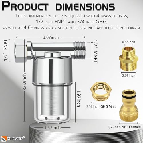 40 Micron Inline Sediment Water Filter - Image 3