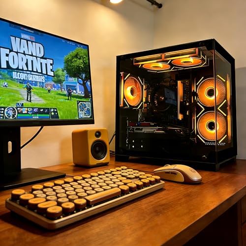 SKYESEV Prebuilt Gaming Desktop PC, AMD Ryzen 5 5500, RX 6500XT,16GB DDR4 3200MHz RAM, 512G NVMe SSD, ARGB Air Cooling, Wi-Fi,Tower Computer for Gaming, Streaming, Editing - Image 2