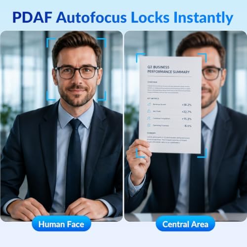 4K Webcam for PC - Ultra 4K HD , PDAF & CDAF Autofocus, 79°FOV, Dual Mics - Image 3