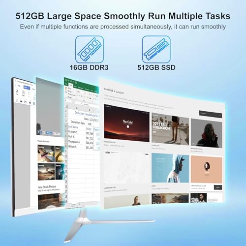 23.8inch Curved Screen All-in-One Computer Ultra-Thin Design for Work&Study - Image 6