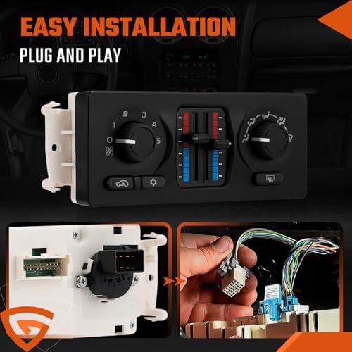 599-210XD Climate Control Module with AC Control Fit for Chevy Silverado Tahoe Suburban Avalanche Trailblazer, Fit for GMC Sierra Yukon Envoy, Fit for Cadillac Escalade-2003-2006 - Image 6