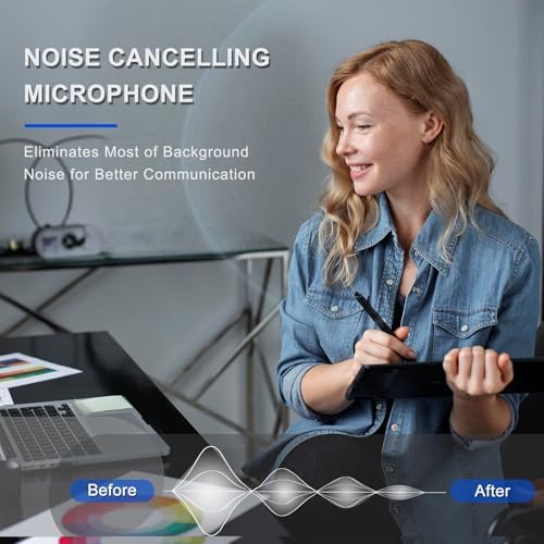 Callez Computer Headset, 3.5mm Cell Phone Headset with Mic Noise Cancelling - Image 3