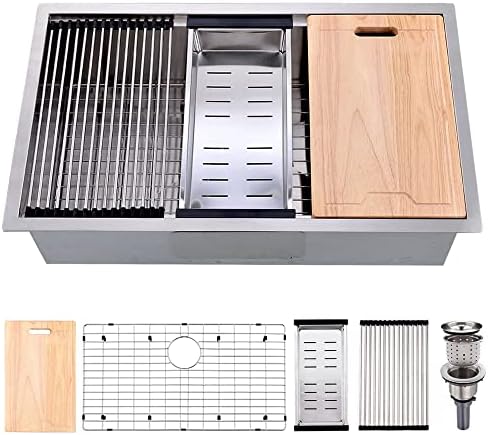 30 Inch Undermount Kitchen Sink Stainless Steel by BoomHoze