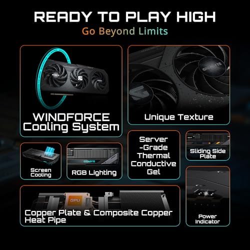 GIGABYTE Radeon RX 9060 XT Gaming OC 8G Graphics Card, PCIe 5.0, 8GB GDDR6, GV-R9060XTGAMING OC-8GD Video Card - Image 3