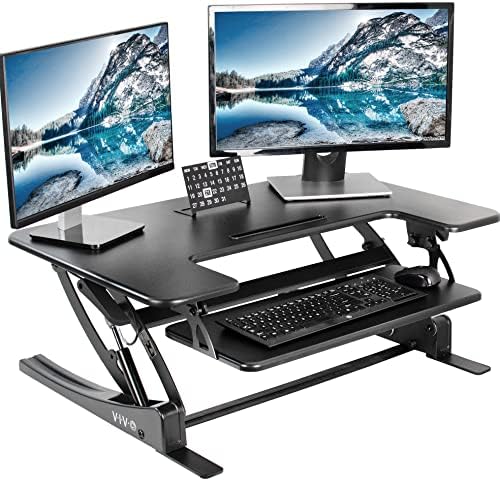 VIVO Black 36 in Standing Desk Converter, DESK-V000V by VIVO