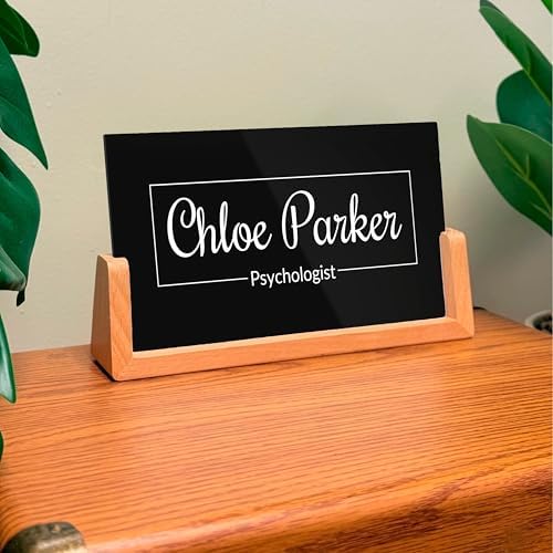 Professional Office Name Plate - Custom Name Plate with Led Stand Acrylic Custom Name Plate for Office Decor Corporate Gift Gift for Team Members Valentines Day (Design 3) - Image 4