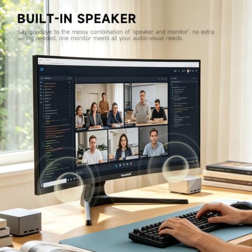 Gawfolk 32 Inch 4K UHD Curved PC Monitor, Ultra-Clear (3840×2160p) Screen - Image 5