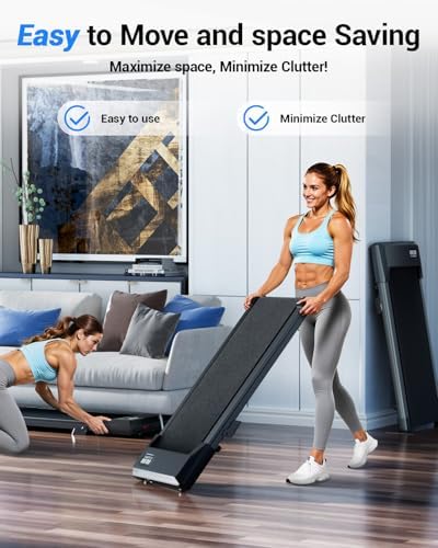 Superun Under Desk Walking Pad with 6% Incline, 3 in 1 Portable Treadmill - Image 5