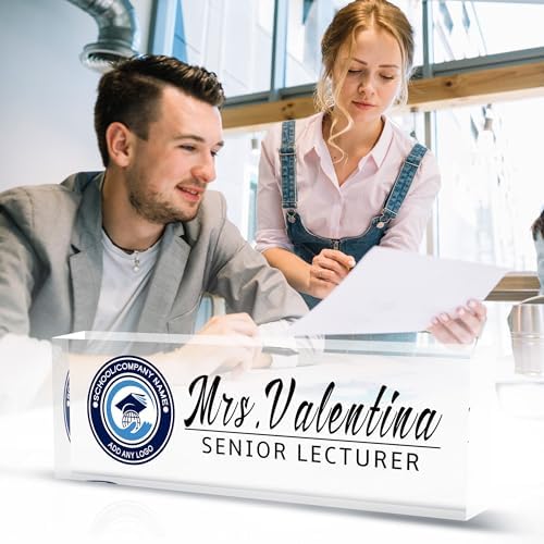 Custom Personalized Office Desk Plates-Gifts & Decor (White) - Image 4