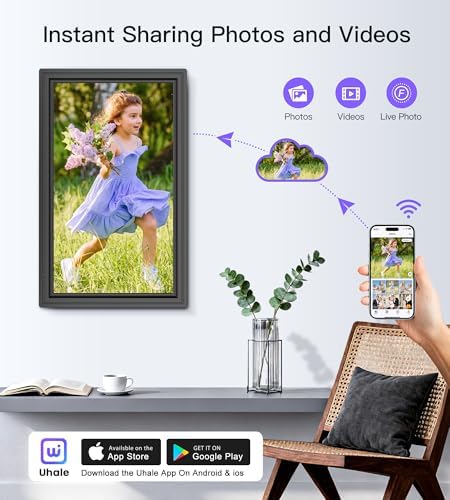 Uhale 15.6" Digital Picture Frame Large WiFi 64GB Electronic Photo Frames - Image 2