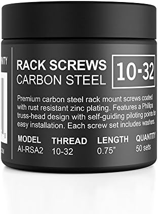 AC Infinity Rack Screws 10/32, Nylon Washers, 50-Piece Set for Server Racks - Image 3