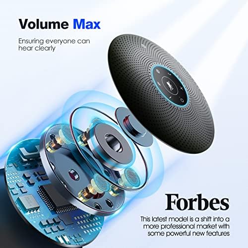 Bluetooth Speakerphone - eMeet M2 Max Professional Conference Speaker and 4 Directional Mics for up to 15 People Business Conference Calls High Volume Noise Reduction Daisy Chain Dongle Home Office - Image 2
