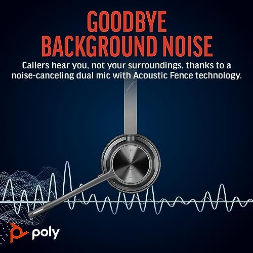 Poly Voyager 4320 UC | Bluetooth Wireless Headset with Noise-Canceling Mic - Image 3