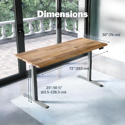 Vari ComfortEdge Electric Standing Desk – 72x30 – Reclaimed Wood/Slate - Image 2