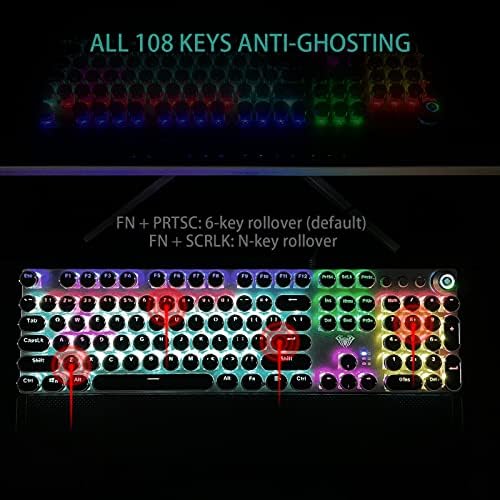 AULA F2088 Typewriter Style Mechanical Gaming Keyboard Wired, 104 Keys - Image 6