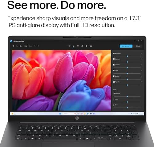 HP OmniBook 3 17.3 inch Laptop PC, FHD Display, AMD Ryzen 3 30, 8 GB RAM, 512 GB SSD, AMD Radeon 610M Graphics, Windows 11 Home, Mica Silver, 17-dp0199nr - Image 3