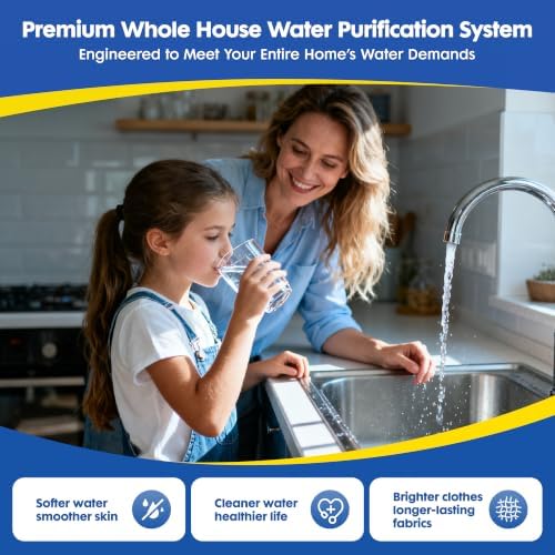 Whole House Water Filter System, Extra 2 Sets Filter Included,0.5 Micron - Image 2