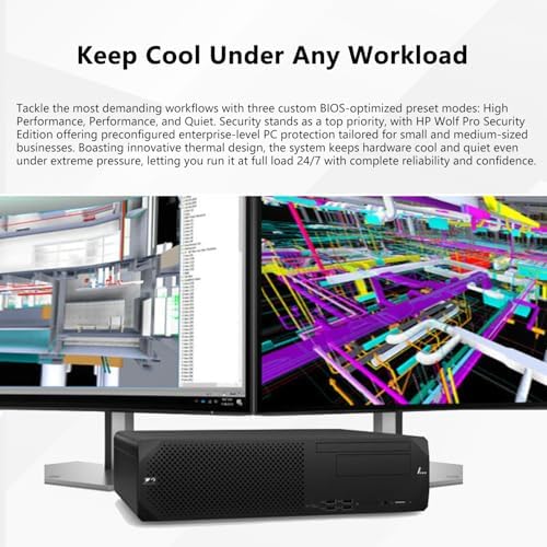 HP Z2 G9 SFF Business Workstation Desktop, Intel 20-Core i7-14700K (up to 5.6 GHz), 64GB DDR5, 2TB SSD, DP, Type-C, Wi-Fi, Wired KB & Mouse, Windows 11 Pro, High-Performance Small Form Factor PC - Image 7