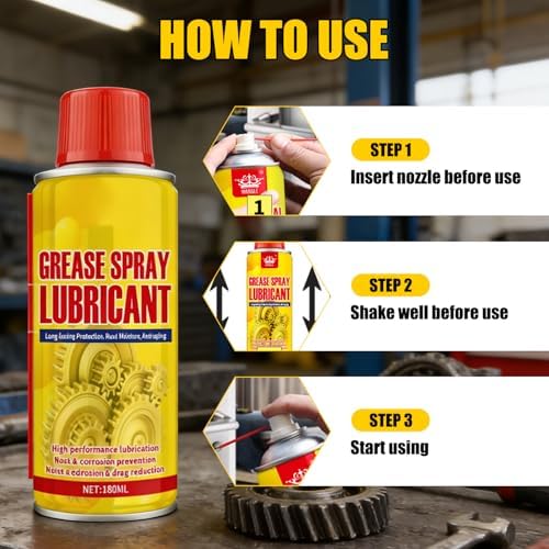 Anti Rust Remover Lubricant Spray,Rust Remover for Metal,Multi-Purpose Penetrating Oil for Protect & Restore,Fast-Acting Lubricant Rust Dissolver for Vehicles, Tools, Chains, Bolts and Hinges - Image 7