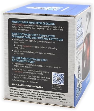 Basement Wash-Dog Sump System Cleaner Removes Iron Ochre Buildup and Other Deposits (WDT20) - Image 6