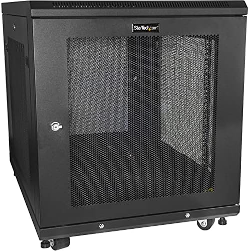 StarTech 12U 19in Enclosed 4-Post Server Cabinet, 29in Deep, 992lb/450kg by StarTech