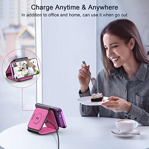 3 in 1 Wireless Charging Station for Apple,Foldable Magnetic Travel Charger - Image 6