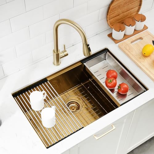 30 Inch Undermount Gold Kitchen Sink - Image 2