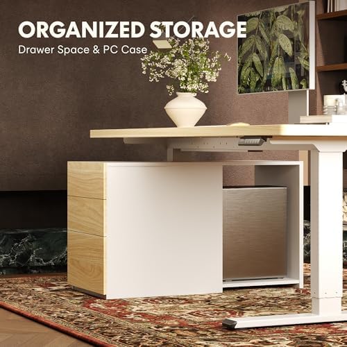 FLEXISPOT EN2 55"x28" Standing Desk Bundle with Storage Cabinet - Image 6