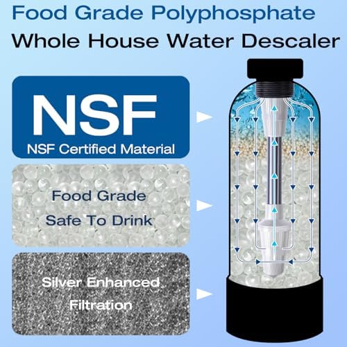 H&G Lifestyles Whole House Water Descaler Water Filter, Saltless Water Softener for Whole Home,Anti Scaler Buildup,Remove Heavy Metal Odor.700,000 Gallons - Image 4