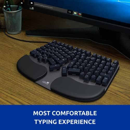 Cleave Split Ergonomic Mechanical Keyboard – All-Day Comfort, Boosts Productivity, Natural Typing Posture, Tactile Optical Switches, Cushioned Palm Rest, Backlit Keys, Windows/Mac/Linux - Image 2