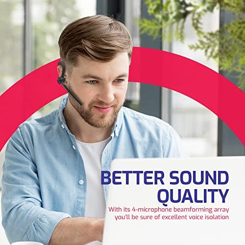 Yealink BH71 Workstation Speaker and Wireless Bluetooth Headset BH71 (1208653) - Teams Certified Deskphone, PC/Mac, Works with Zoom, RingCentral, 8x8, Vonage Gold Support Plan Included - Image 4