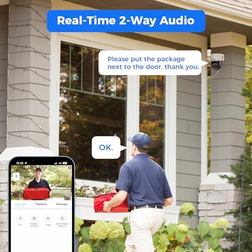 Hiseeu 6MP PoE PTZ Camera System, 2Pcs 5MP Wired Cameras - Image 5