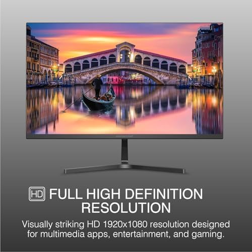 Packard Bell AirFrame 24 " FHD Monitor, 1920x1080, Ultrawide, VESA Mount, Tilt Adjust, HDMI/VGA, Slim Bezel, for Home, Office, and Light Gaming - 2 Pack - Image 2
