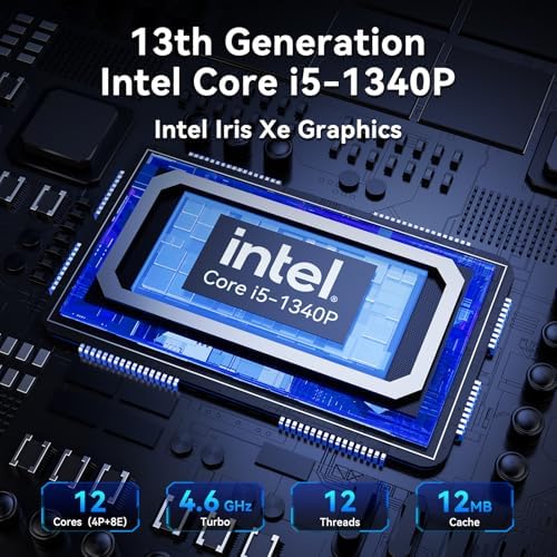 Intel NUC 13 PRO, for ASUS NUC 13 Pro NUC13ANHi5 Arena Canyon Kit/Barebone, 13th Gen CPU, NO RAM, NO SSD, NO OS, Core i5-1340P Mini PC, 8K/4K UHD, Gigabit Ethernet/WiFi-6 for Business/Office/Home/VESA - Image 2