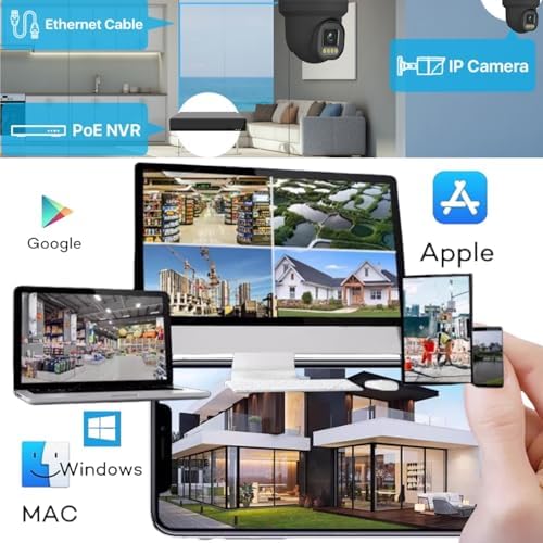 PoE Security Camera System Surveillance NVR Kits, 4pcs Cameras with Person/Pet/Vehicle Detection for 24-7 Recording（500GB HDD Inside） - Image 5