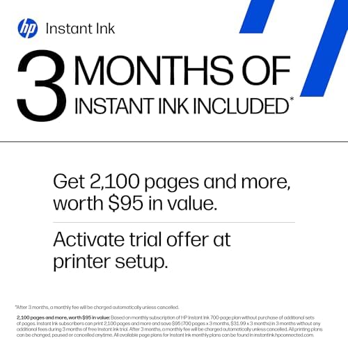 HP DeskJet 4355 Wireless All-in-One Color Inkjet Printer, Scanner, Copier, Best-for-Home, 3 Month Trial of Instant Ink Included, AI-Capable (AJ4Y0A) - Image 3