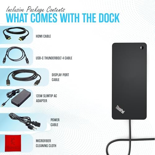 40B00135US Lenovo Docking Station - Thunderbolt 4 Dock - Thinkpad Dock - Image 2
