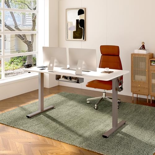 FLEXISPOT EN2 60"x24" Standing Desk with Power Strip Bundle, White - Image 2