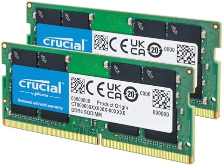 Crucial 16GB DDR4 RAM Kit (2x8GB), 2400MHz (PC4-19200) CL17 SODIMM 260-Pin Laptop Memory, Compatible with 13th Gen Intel Core and AMD Ryzen 7000 - CT2K8G4SFS824A by Crucial